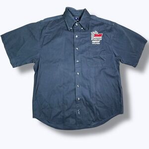 RMR Bill McAnally Racing RCR Team Issued Port Authority Pit Crew Shirt Men Large